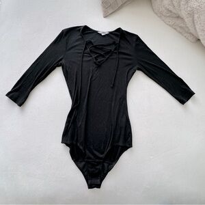 Jack by BB Dakota Lace Up Bodysuit